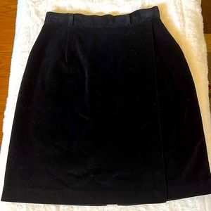 Vintage Talbots Velvet Flap Front Skirt